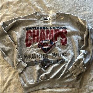 Gray National League Champs Sweatshirt